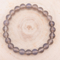 Bracelet Agate Grise "Ancrage"