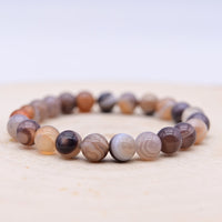 Bracelet Agate du Botswana "Ancrage Apaisant"