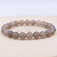 Bracelet Agate Grise "Ancrage"