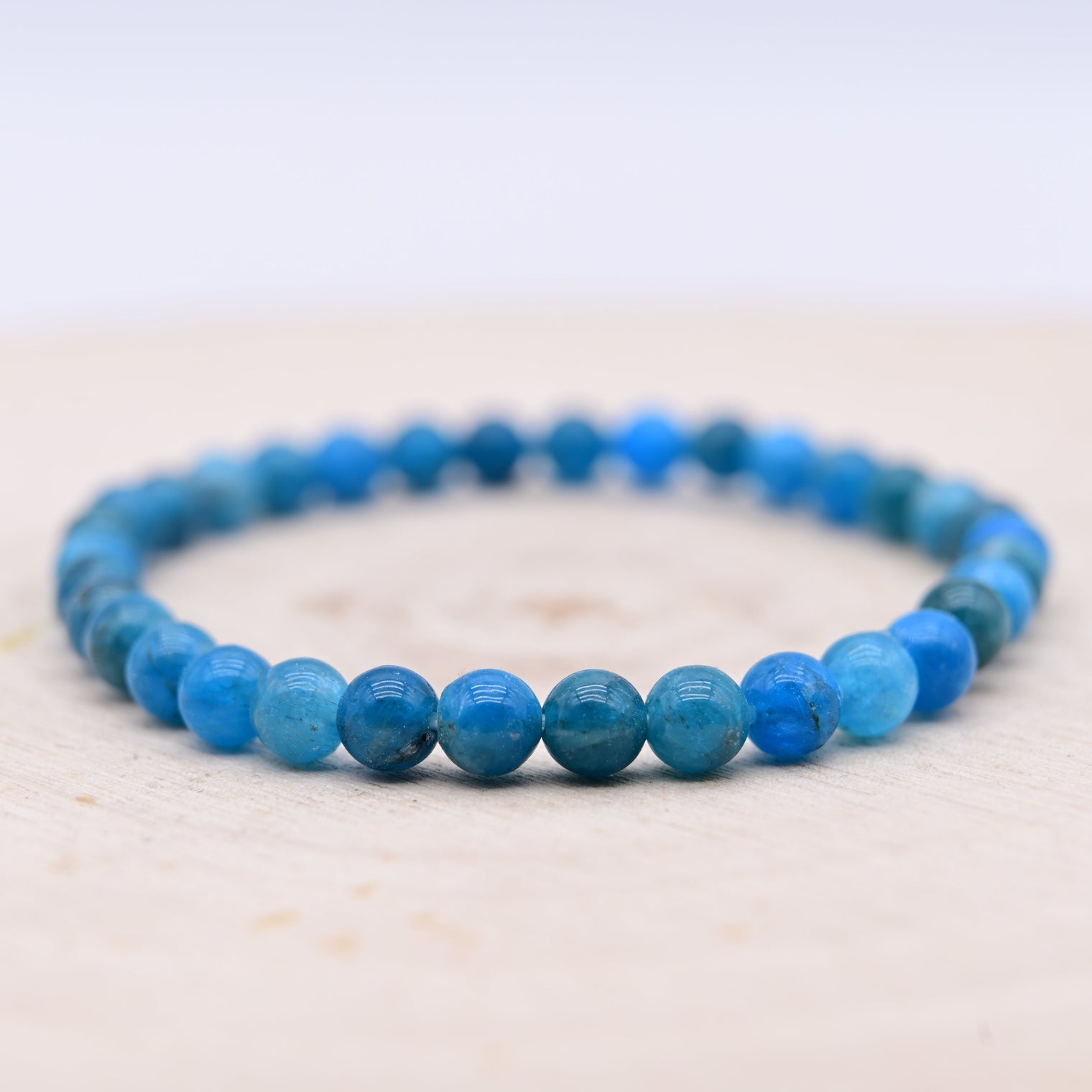 Bracelet Apatite Bleue "Volonté"