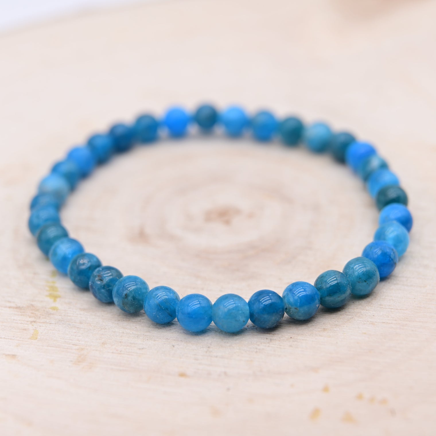 Bracelet Apatite Bleue "Volonté"