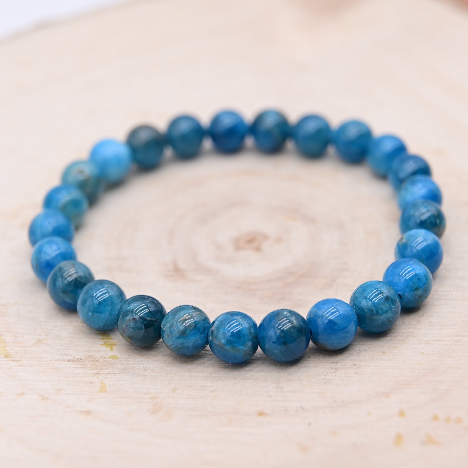 Bracelet Apatite Bleue "Volonté"