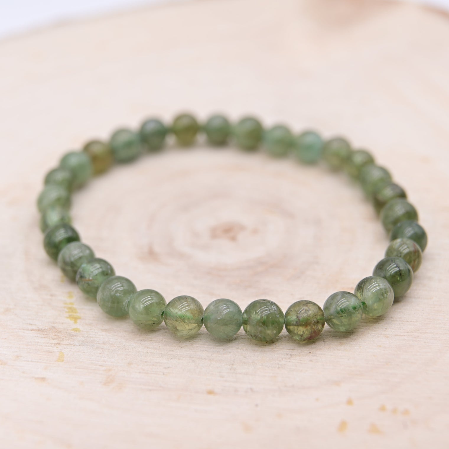 Bracelet Apatite Verte "Motivation"