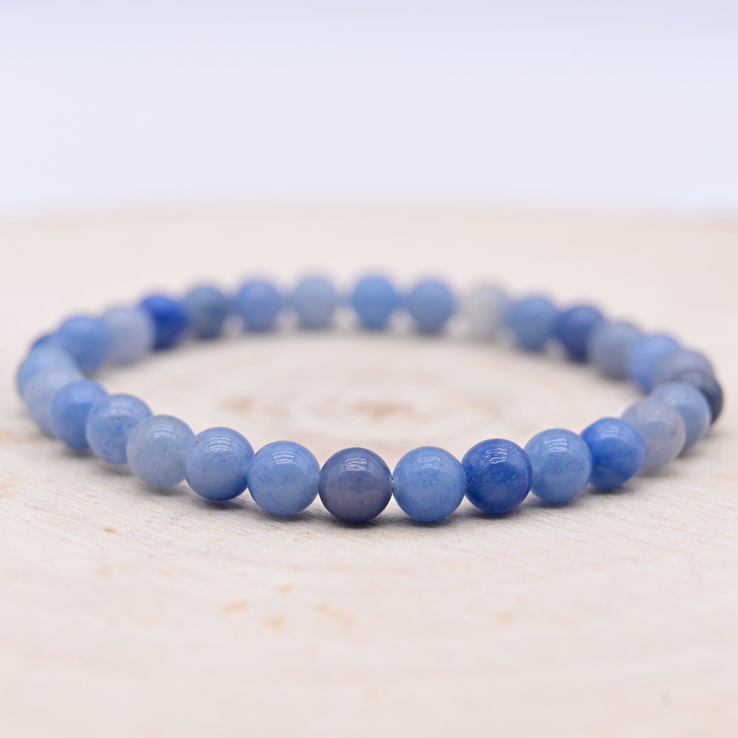 Bracelet Aventurine Bleue "Sagesse"