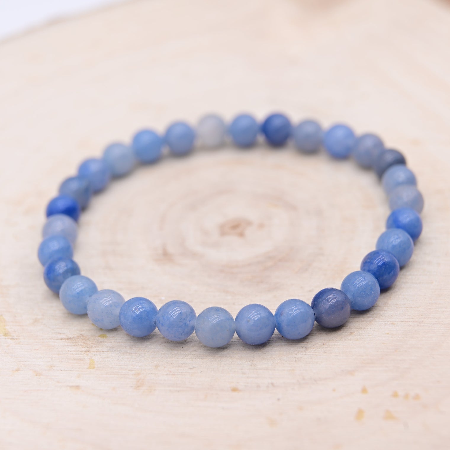 Bracelet Aventurine Bleue "Sagesse"