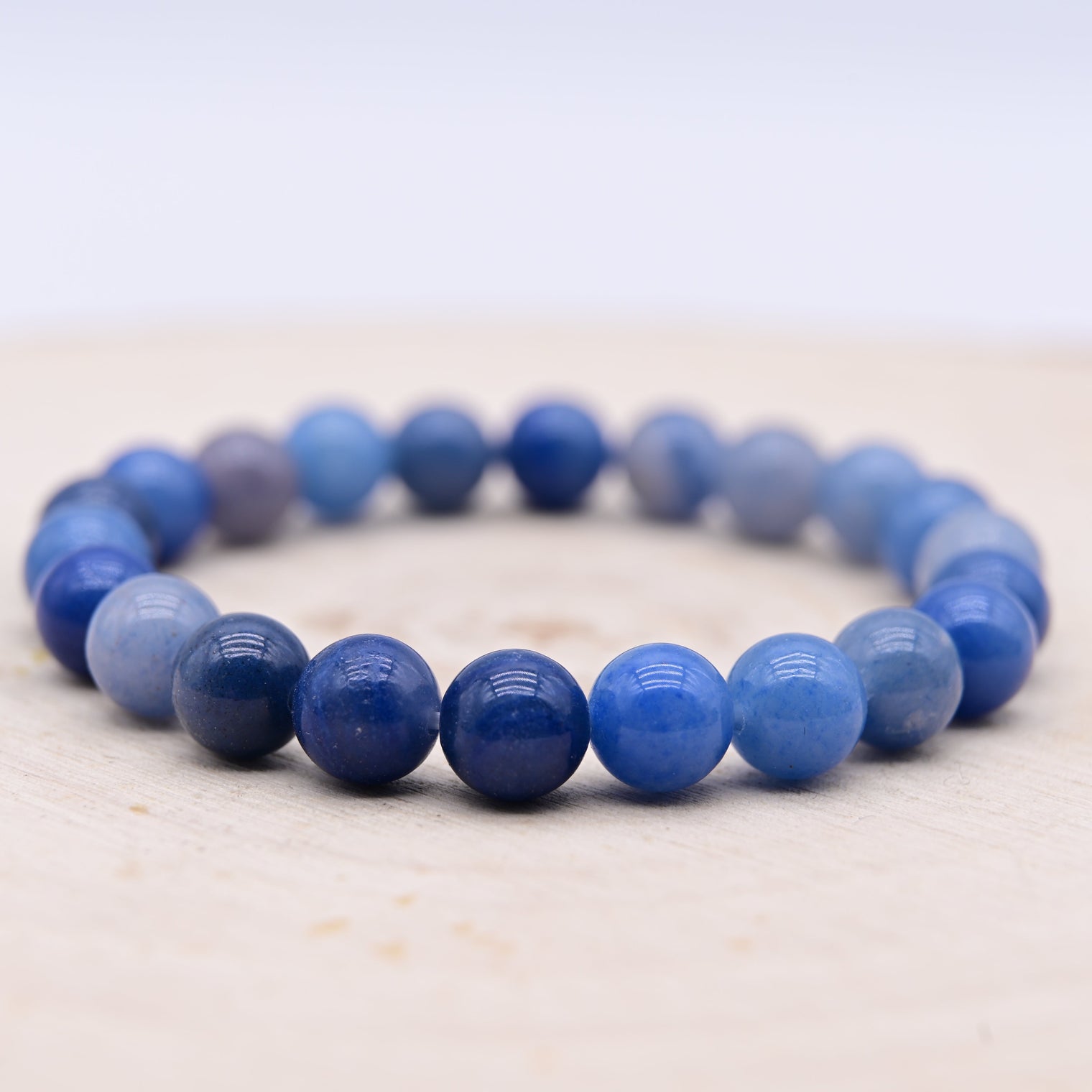 Bracelet Aventurine Bleue "Sagesse"