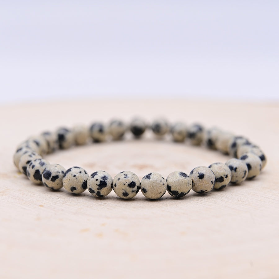 Bracelet Jaspe Dalmatien "Joie de vivre"