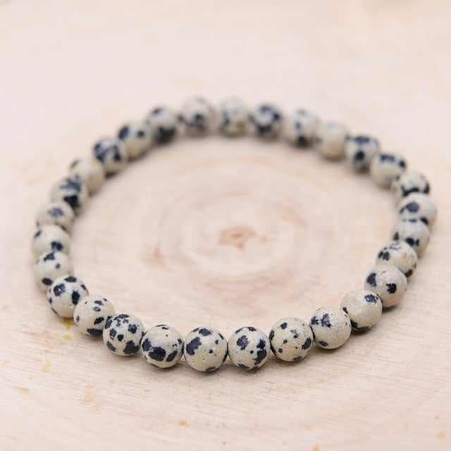 Bracelet Jaspe Dalmatien "Joie de vivre"