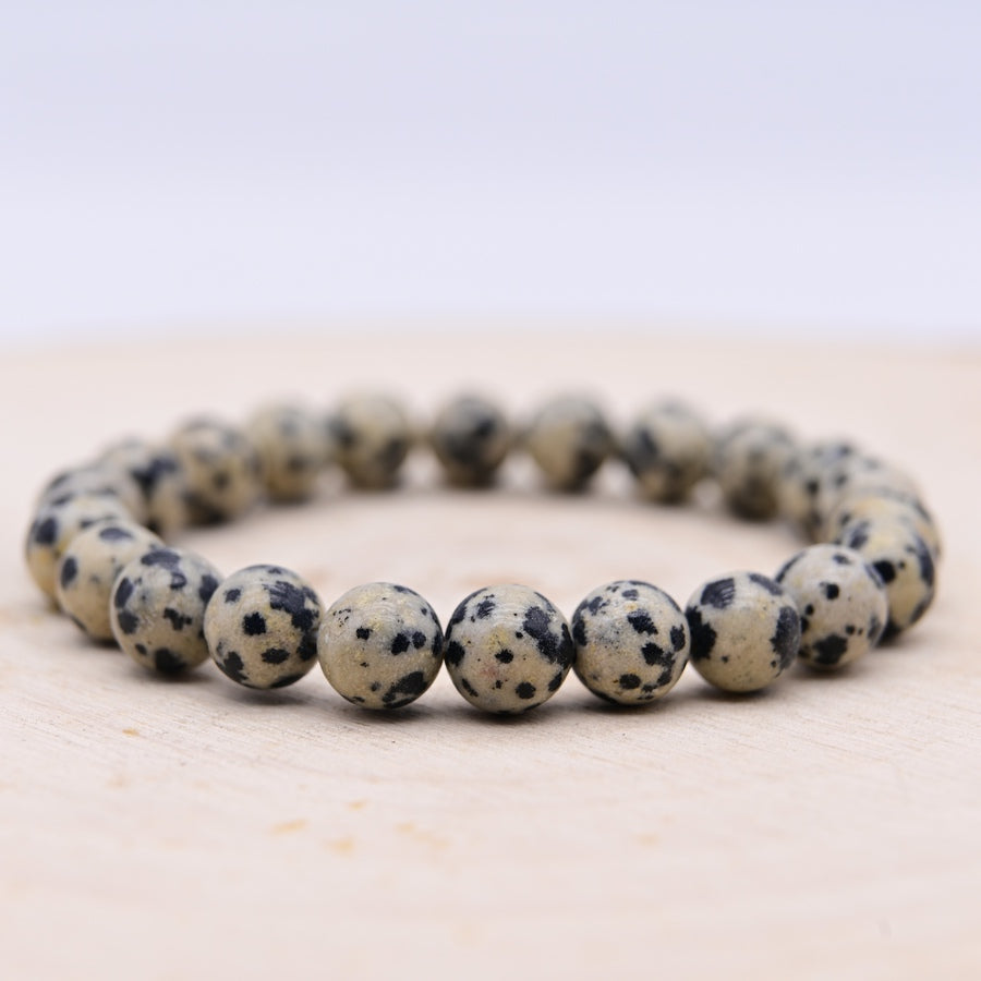 Bracelet Jaspe Dalmatien "Joie de vivre"