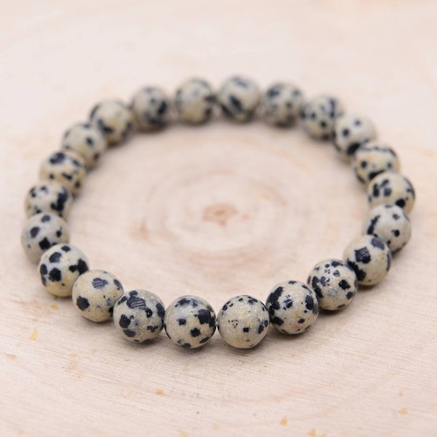 Bracelet Jaspe Dalmatien "Joie de vivre"