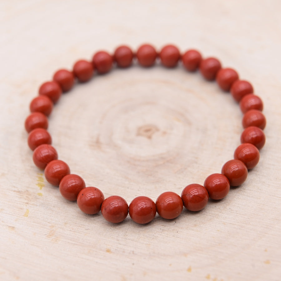 Bracelet Jaspe Rouge "Vitalité"