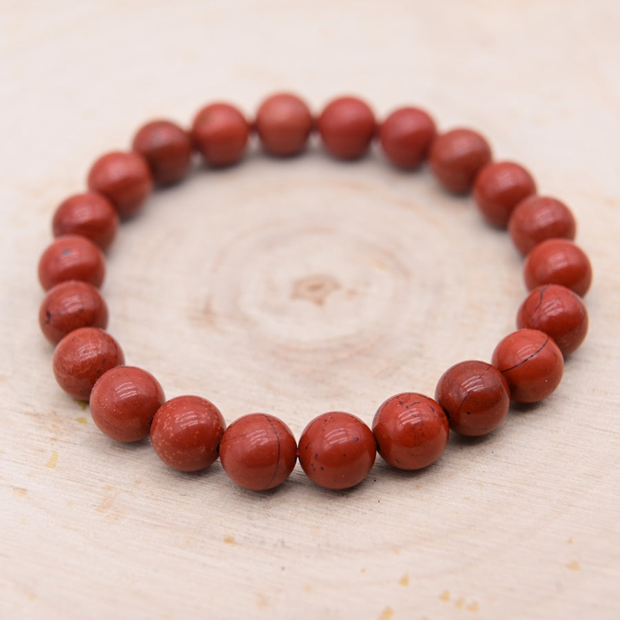 Bracelet Jaspe Rouge "Vitalité"