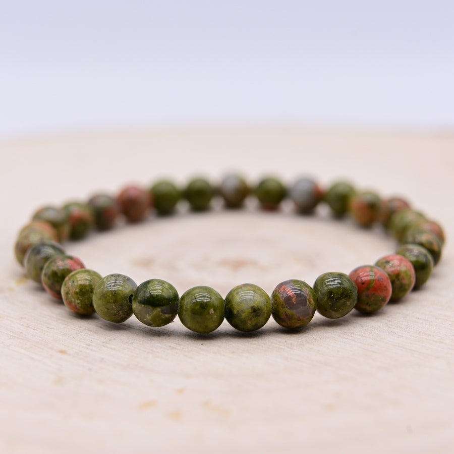 Bracelet Unakite "Croissance Personnelle"