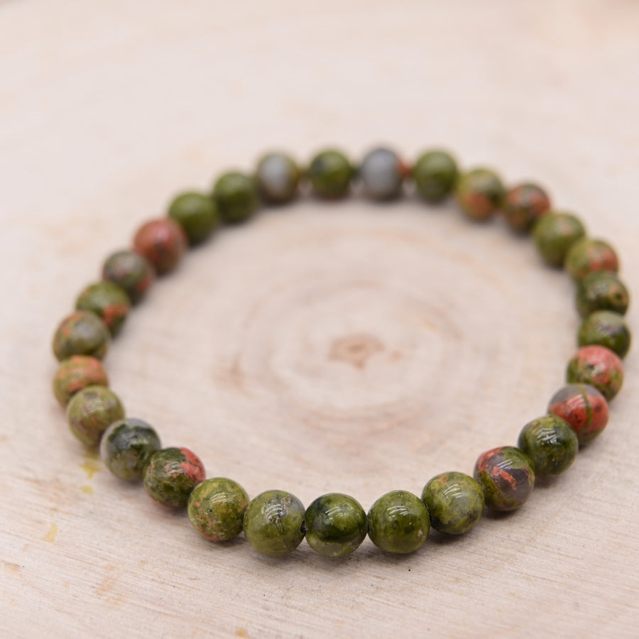 Bracelet Unakite "Croissance Personnelle"