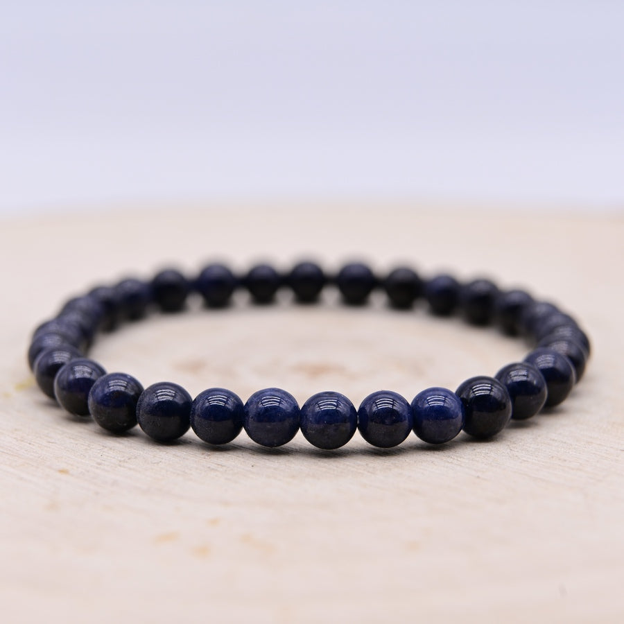 [RARE] Bracelet en Saphir Bleu 5,5mm "Sagesse et Protection" - Extra