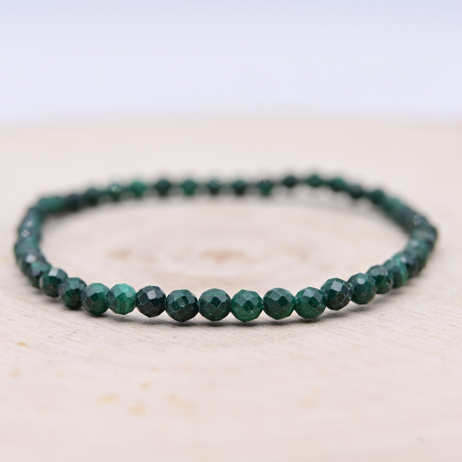 Bracelet Facetté Malachite "Transformation"