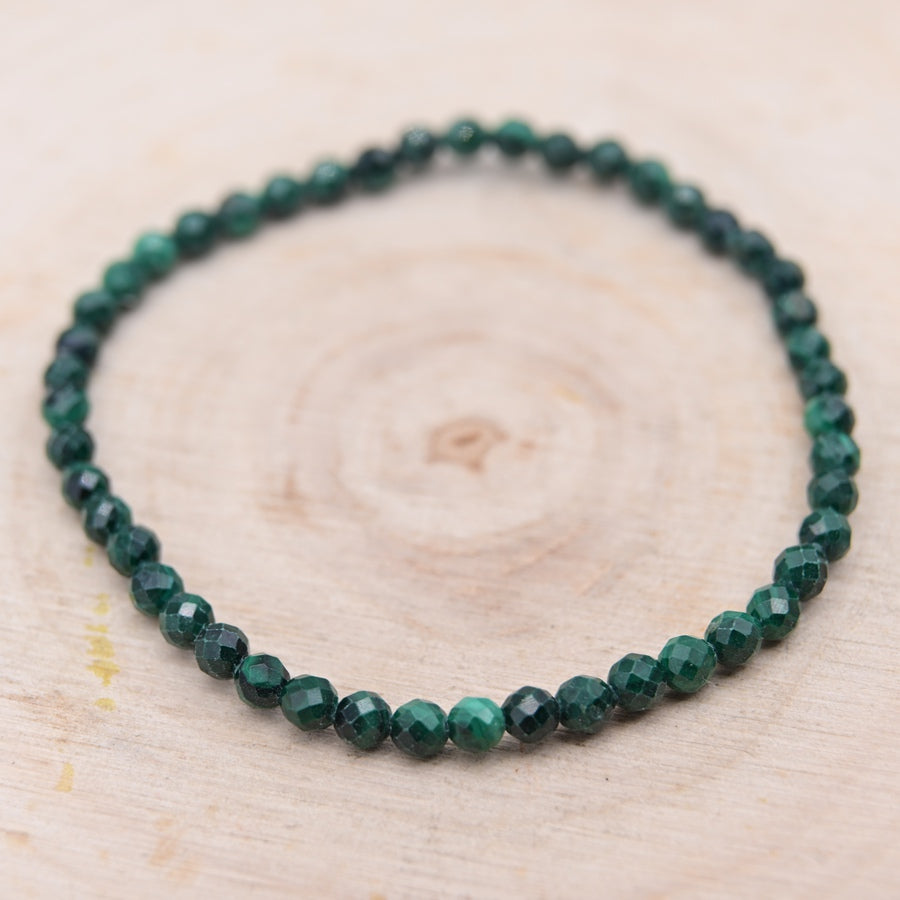 Bracelet Facetté Malachite "Transformation"