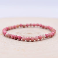 Bracelet Facetté Rhodonite "Soutien Emotionnel"