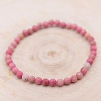 Bracelet Facetté Rhodonite "Soutien Emotionnel"