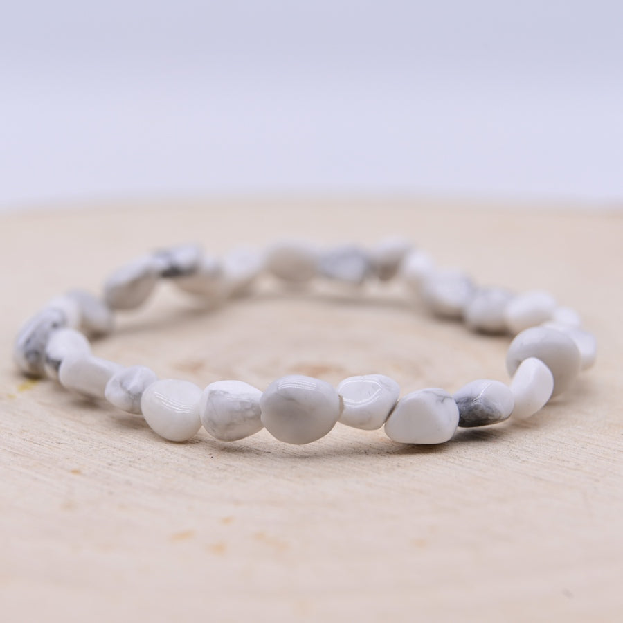 Bracelet Roulé Howlite "Patience"