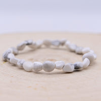 Bracelet Roulé Howlite "Patience"