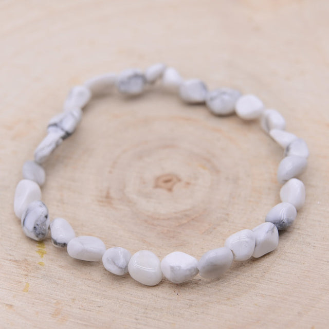 Bracelet Roulé Howlite "Patience"