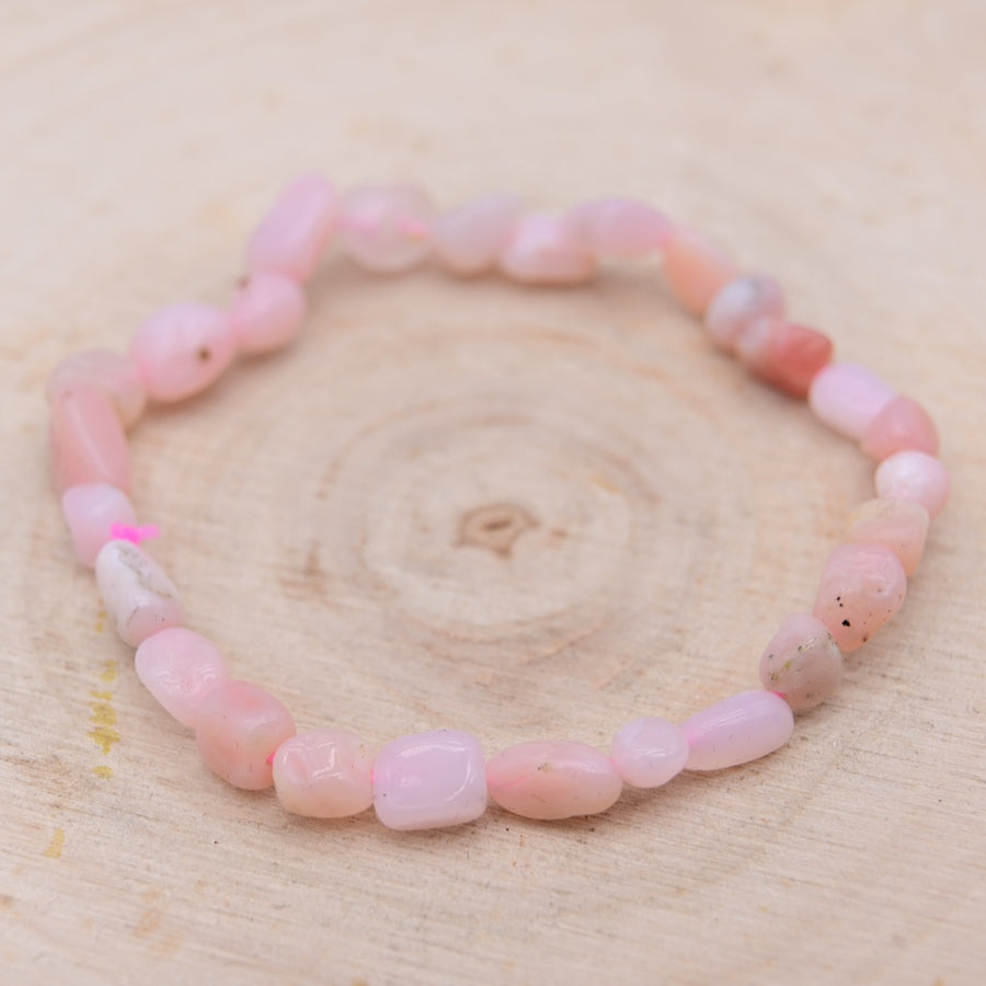 Bracelet Roulé Opale Rose "Guérison Emotionnelle"