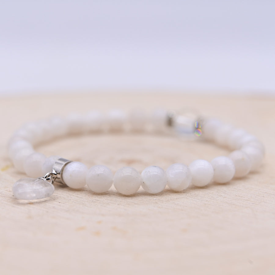 Bracelet Tehila Pierre de Lune Blanche "Douceur Féminine"