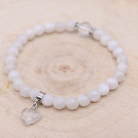 Bracelet Tehila Pierre de Lune Blanche "Douceur Féminine"