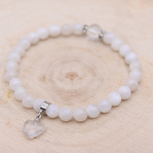 Bracelet Tehila Pierre de Lune Blanche "Douceur Féminine"