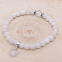 Bracelet Tehila Pierre de Lune Blanche "Douceur Féminine"