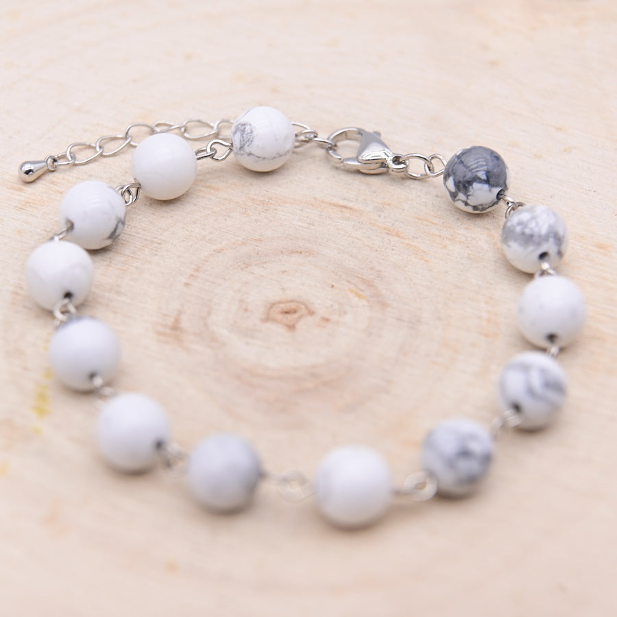 Bracelet Ayanna Howlite "Patience"