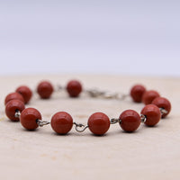 Bracelet Ayanna Jaspe Rouge "Vitalité"