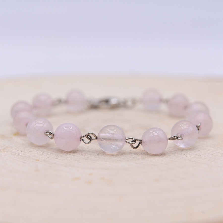 Bracelet Ayanna Quartz Rose "Amour"