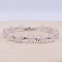 Bracelet Ayanna Quartz Rose "Amour"