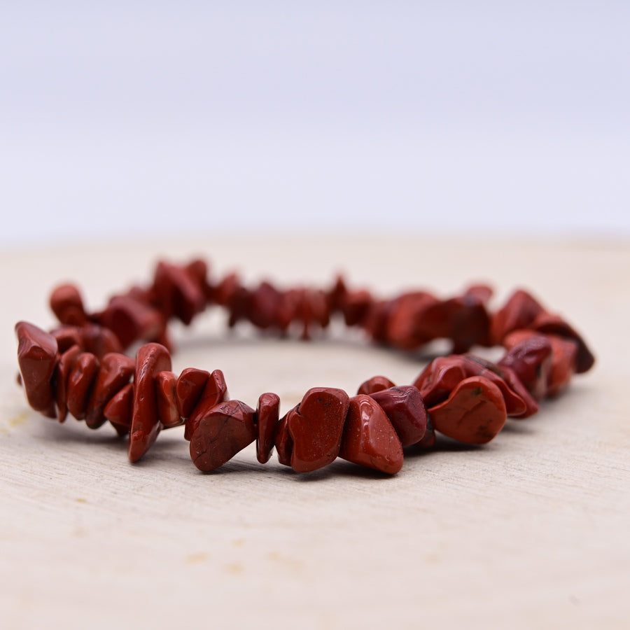 Bracelet Baroque Jaspe Rouge "Vitalité"