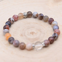 Bracelet Nikiti Agate du Botswana "Ancrage Apaisant"