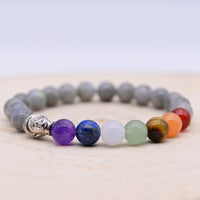 Bracelet Labradorite Bouddha 7 Chakras