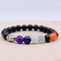 Bracelet Obsidienne Bouddha 7 Chakras