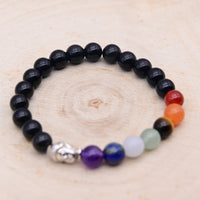 Bracelet Obsidienne Bouddha 7 Chakras