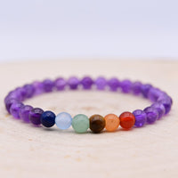 Bracelet Améthyste 7 Chakras