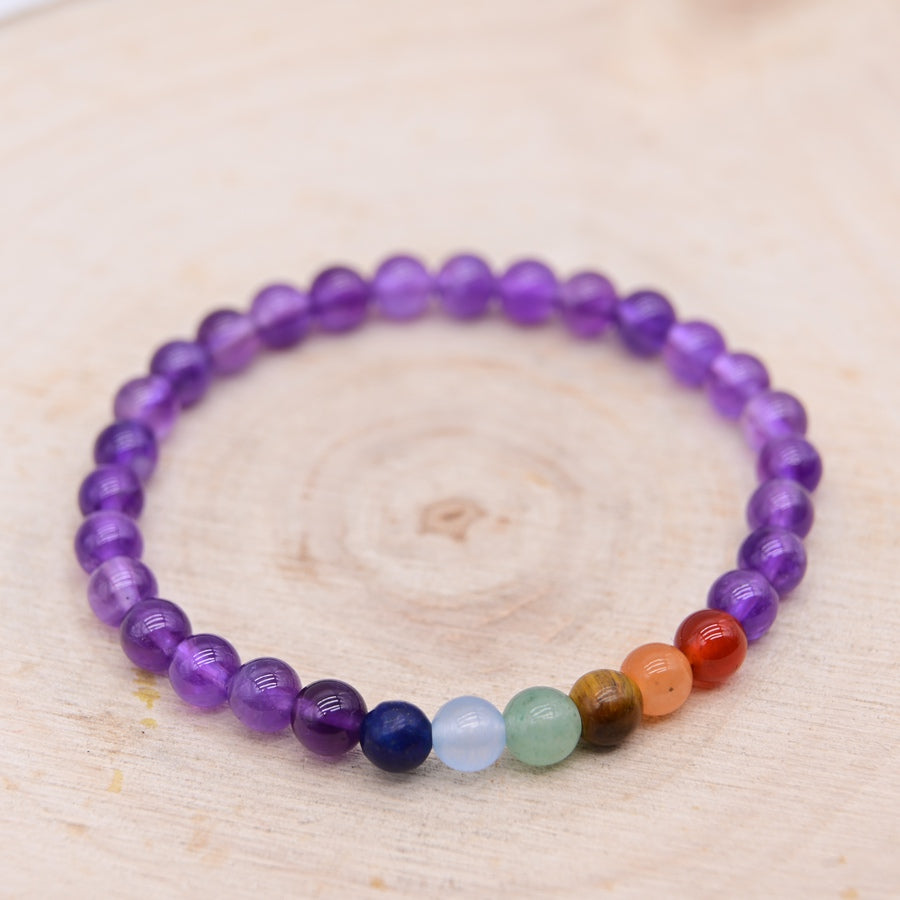 Bracelet Améthyste 7 Chakras