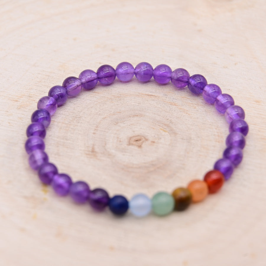 Bracelet Améthyste 7 Chakras