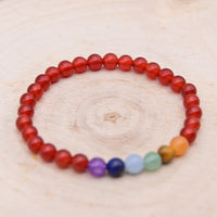 Bracelet Cornaline 7 Chakras