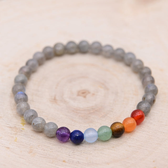 Bracelet Labradorite 7 Chakras