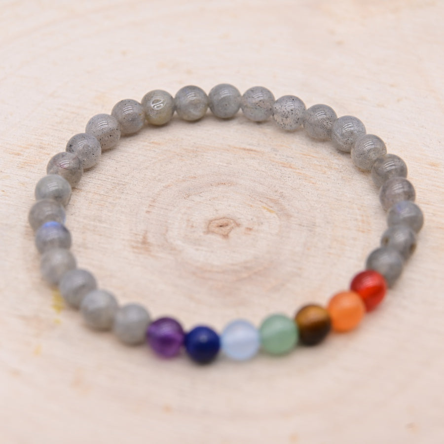 Bracelet Labradorite 7 Chakras