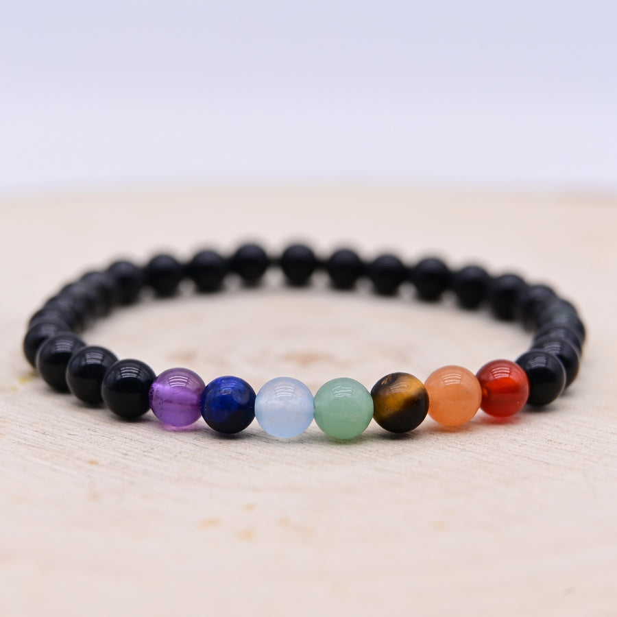 Bracelet Obsidienne 7 Chakras