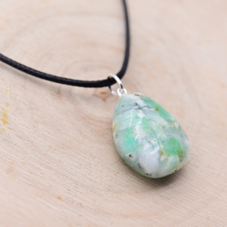 Pendentif Roulé Chrysoprase "Tolérance"