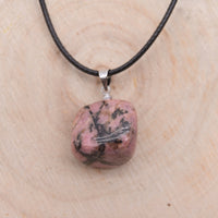 Pendentif Roulé Rhodonite "Soutien Emotionnel"