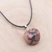 Pendentif Roulé Rhodonite "Soutien Emotionnel"